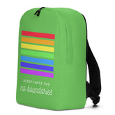 Acceptance Has No Boundaries Minimalist Backpack